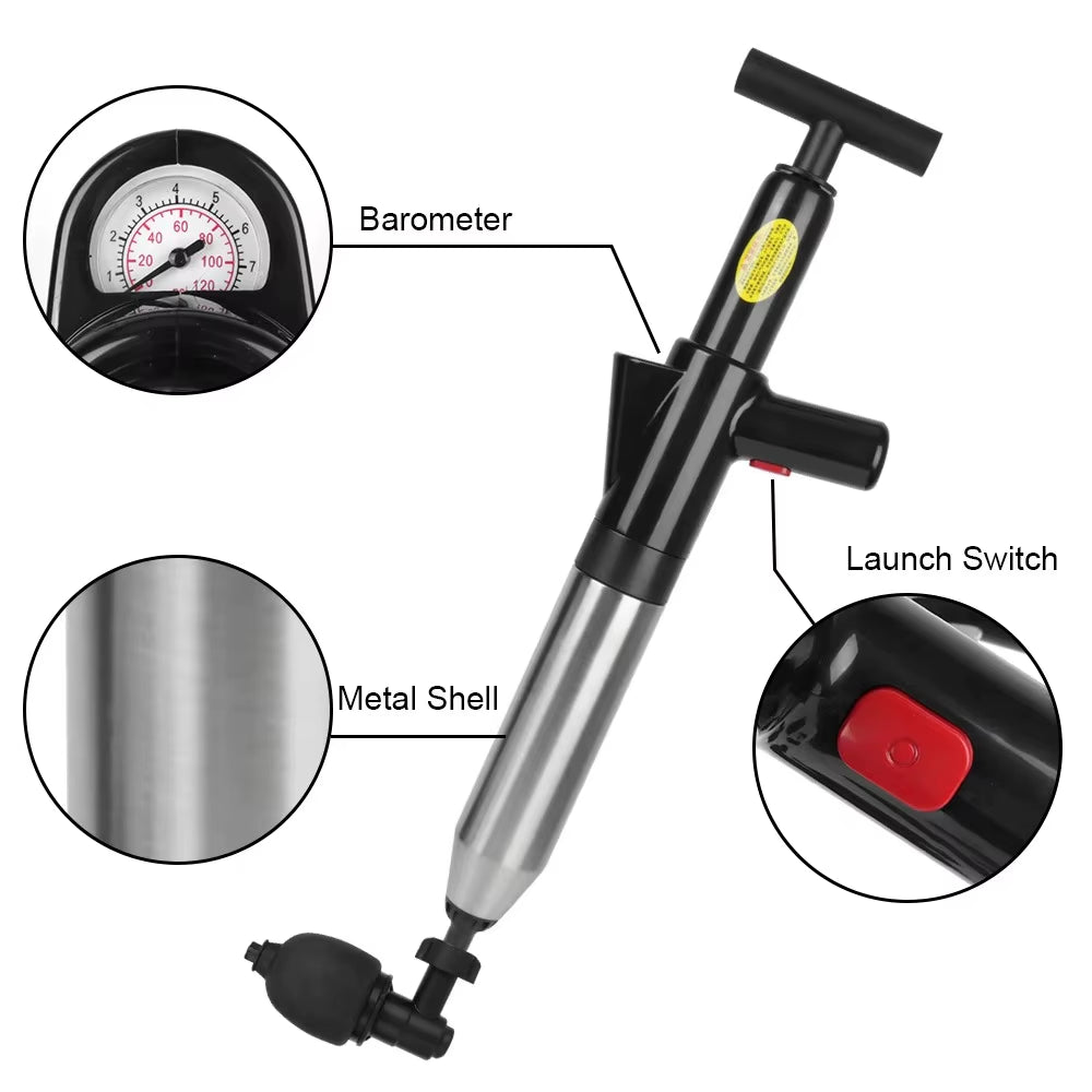 Toilet Unclogger Can Instantly Clear the Sewer Block the Toilet and Create a Universal Kitchen Floors Drain with Air Pressure