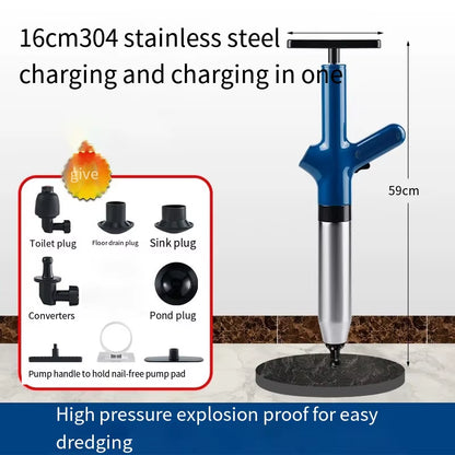 Toilet Unclogger Can Instantly Clear the Sewer Block the Toilet and Create a Universal Kitchen Floors Drain with Air Pressure