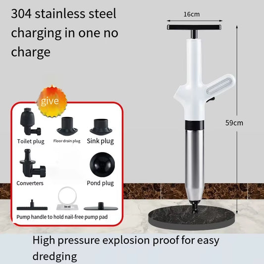 Toilet Unclogger Can Instantly Clear the Sewer Block the Toilet and Create a Universal Kitchen Floors Drain with Air Pressure