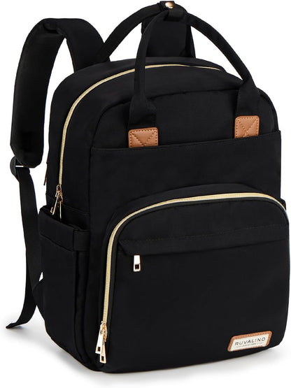 Diaper Bag Backpack, Multifunction Travel Pack Maternity Baby Changing Bags, Large Capacity, Waterproof, Black