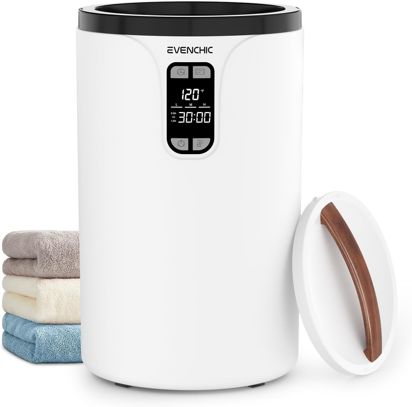 Towel Warmer, 20L Hot Towel Warmers for Bathroom with 24H Timer, Temperature Adjustable, LED Display, Auto Shut Off, Even Heated for Oversized Towels, Bathrobes, Valentine Gifts