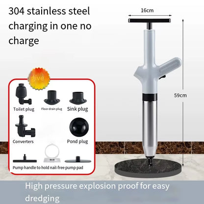 Toilet Unclogger Can Instantly Clear the Sewer Block the Toilet and Create a Universal Kitchen Floors Drain with Air Pressure
