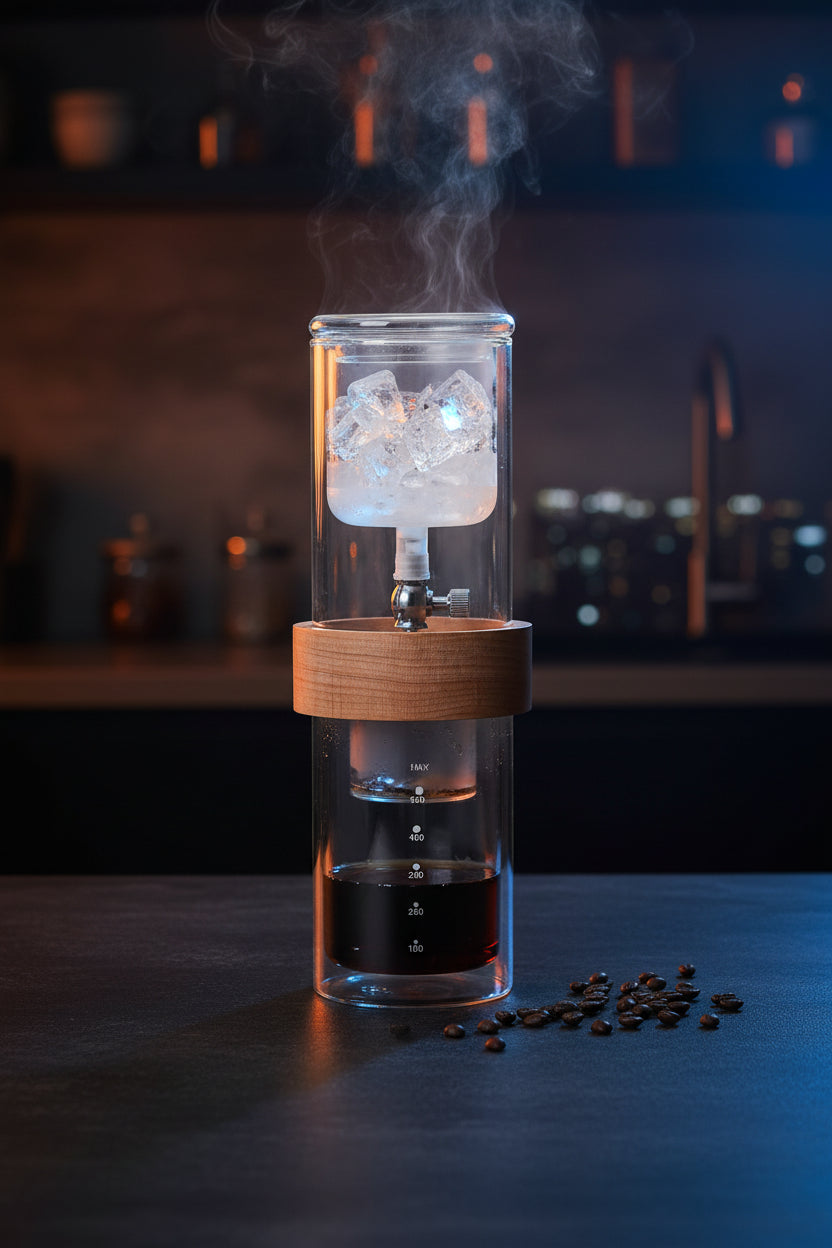 Glass Cold Brew Coffee Maker Glass Coffee Set Double Ice Drop Coffee Maker Hand Brew Coffee Maker Coffee Tools