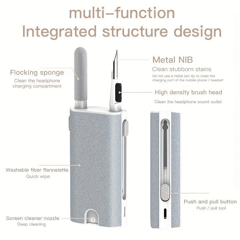 Multifunctional Cleaning Kit Mobile Phone Earphone Cleaning Brush Pen, Camera Phone Laptop Cleaning Tool, Portable Cleaning Pen