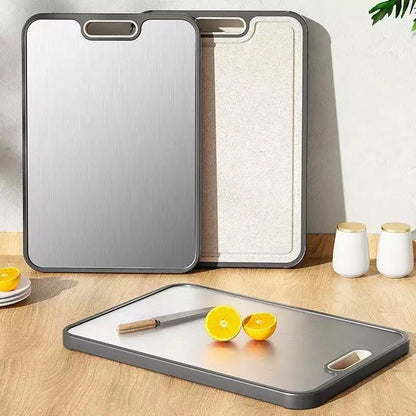 Kitchen Cutting Board Double Sided Titanium Cutting Boards for Double Sided Food Grade Pure Titanium Wheat Straw PP Hot
