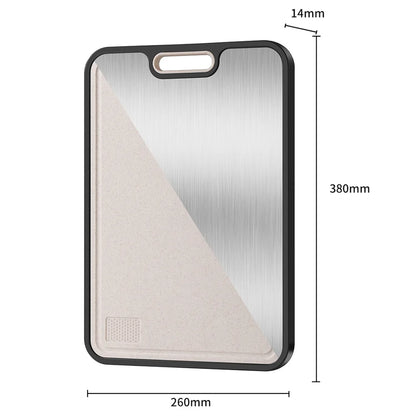 Kitchen Cutting Board Double Sided Titanium Cutting Boards for Double Sided Food Grade Pure Titanium Wheat Straw PP Hot